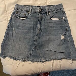 216 Jean mini skirt
